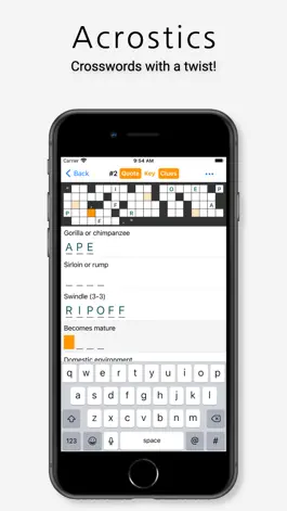 Game screenshot Acrostic Crossword Puzzles mod apk