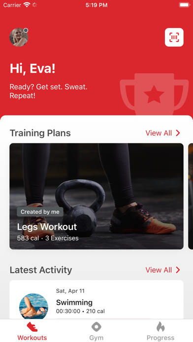My Active App Screenshot