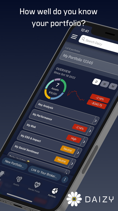 DAIZY - Conscious Investing Screenshot
