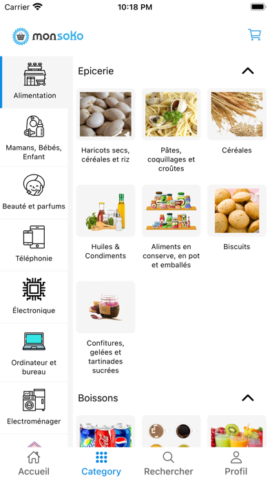 Monsoko Achat en ligne Screenshot