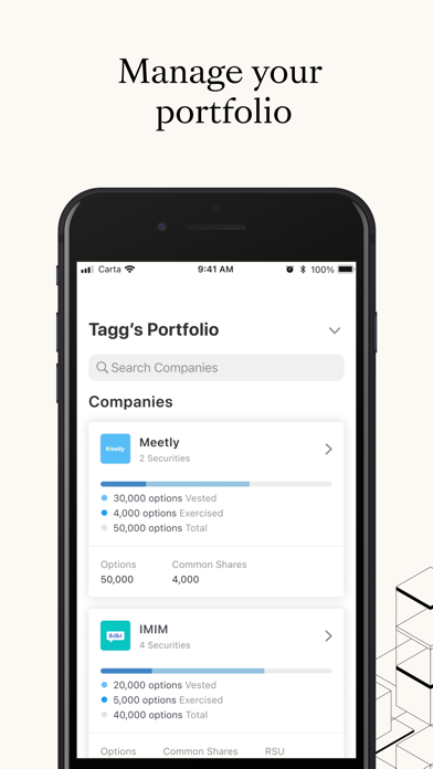 Carta - Manage Your Equity Screenshot