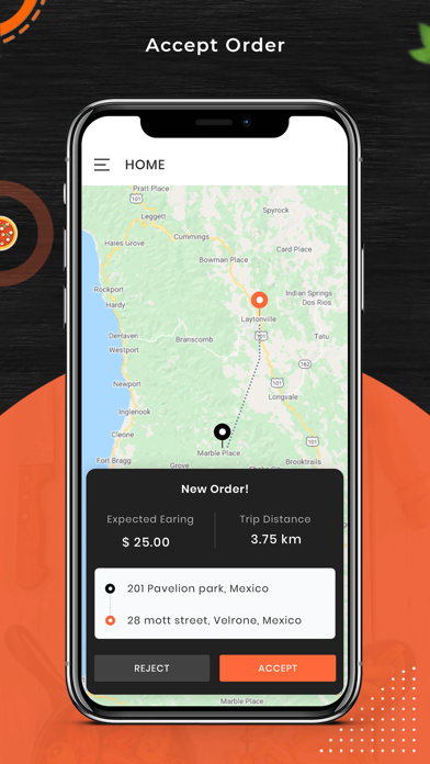 Foodie - Driver App Screenshot