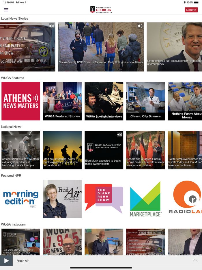 WUGA Public Radio App