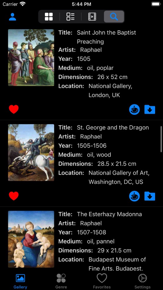 #8. Artlist - Raphael Collection (iOS) Podle: Jinan Matrix Information Technology Co., Ltd.