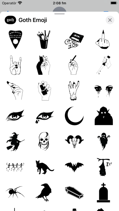 Goth Emoji Screenshot