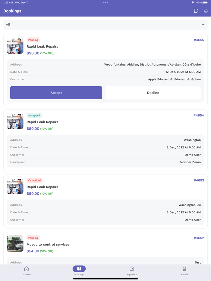 Handyman Service for Provider