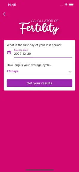 Game screenshot Fertility Calculator apk