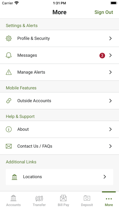Savings Bank Mobile Screenshot