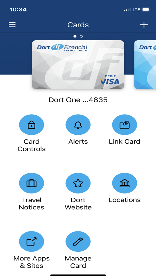 #1. Dort Card Controls (iOS) 由: Dort Financial Credit Union