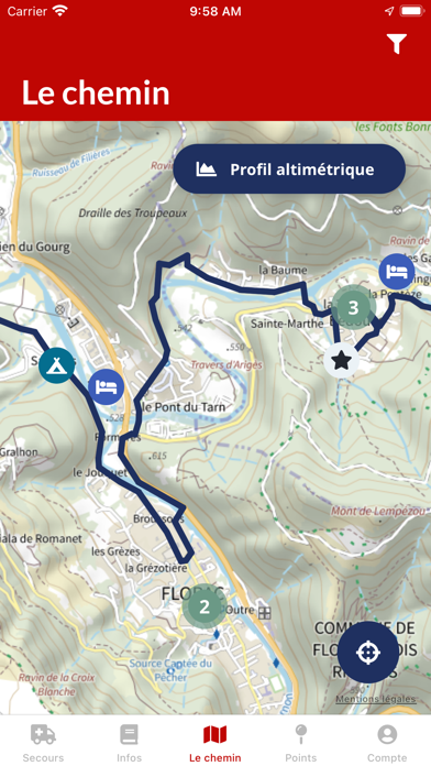 Randonnée chemin Urbain V Screenshot