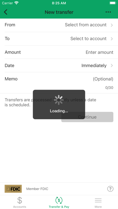 Racine Home National Bank Screenshot