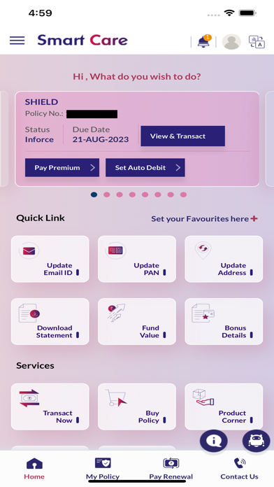 SBI Life Smart Care Screenshot