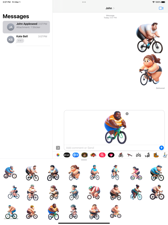 Screenshot #6 pour Cyclist Stickers