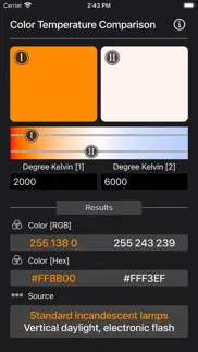 color temperature comparison iphone screenshot 1