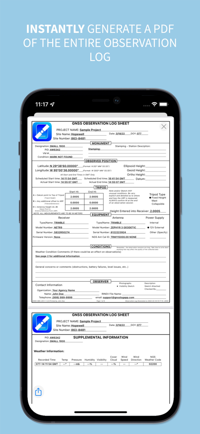 GNSS Log App