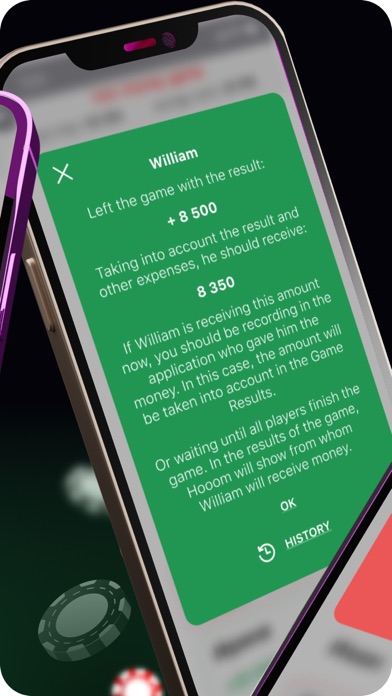 HOOOM. Poker - who to whom. Screenshot