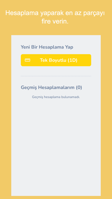 Kesim Hesaplayıcı Screenshot