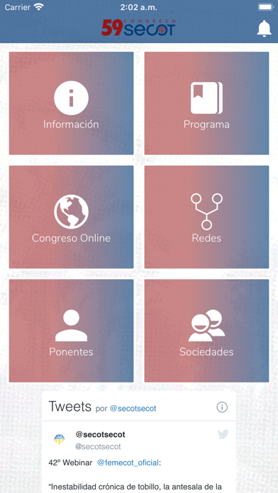 Congreso SECOT 59 Screenshot