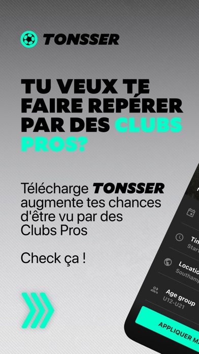 Screenshot #1 pour Tonsser Football