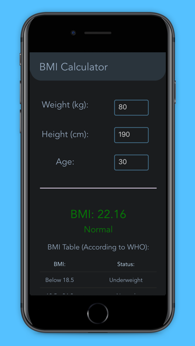 Minimal BMI Calculatorのおすすめ画像1