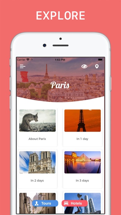 Paris Travel Guide Offline Screenshot