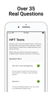 hpt real test questions nsw iphone screenshot 2