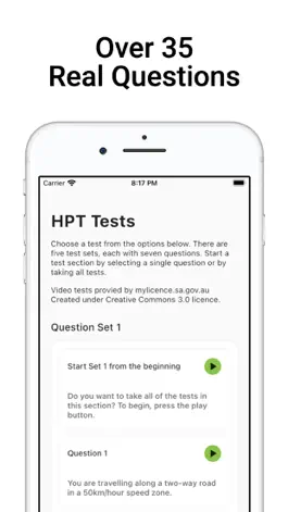 Game screenshot HPT Real Test Questions NSW apk
