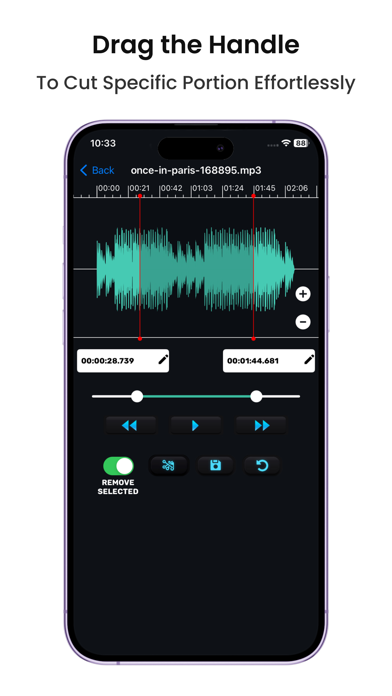 Screenshot #1 pour Audio Cutter Converter Merger