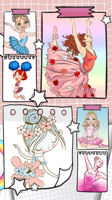 Ballerina Coloring Book Games Screenshot