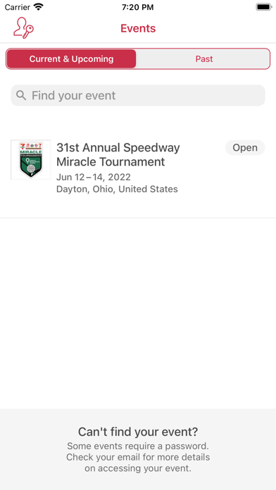 CMN Hospitals Events Screenshot