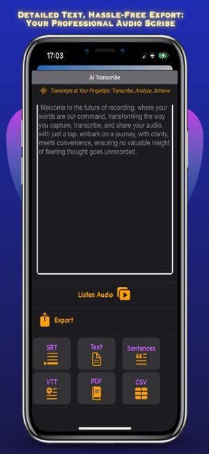 ‎AI Transcribe  Audio, Video Screenshot