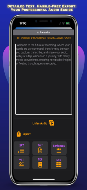 AI Transcribe  Audio, Video Screenshot