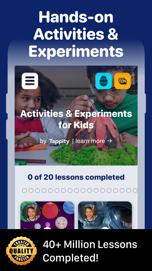 #1. Kids Experiments & Activities (iOS) Με: Tappity, Inc.