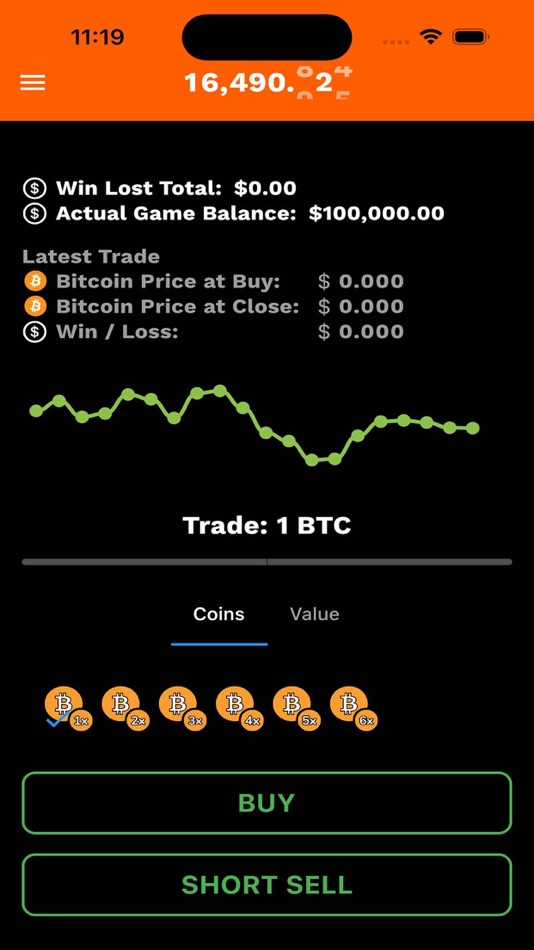 #2. Bitcoin Chart Game (iOS) โดย: Visunia GmbH