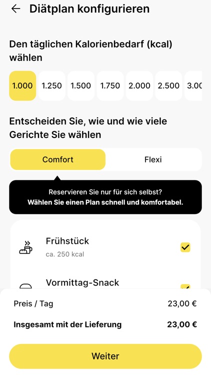 NTFY - Dein Ernährungsplan