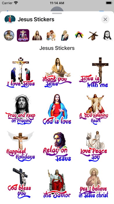 Screenshot #2 pour Jesus Stickers