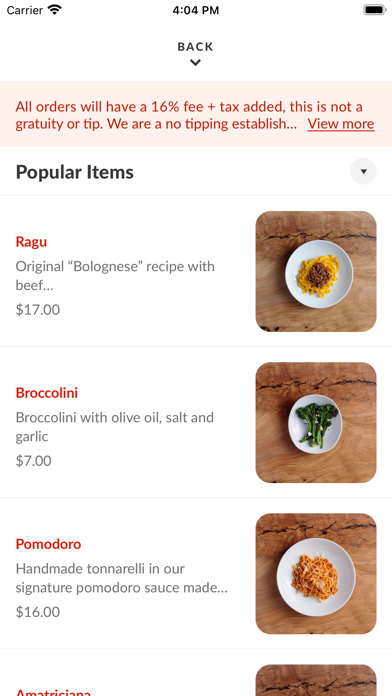 UOVO Pasta Screenshot