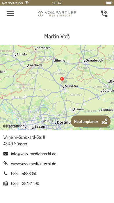 Screenshot #1 pour Voß.Partner Medizinrecht