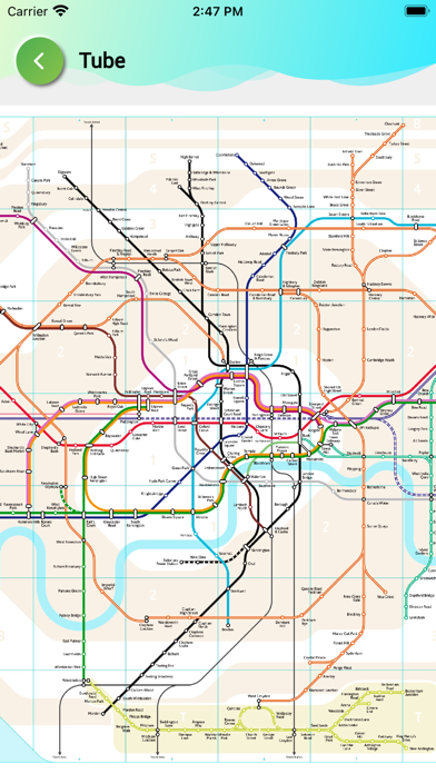 London Tube Map, Tram, DLR TFL Screenshot