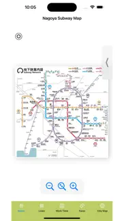 nagoya subway map iphone screenshot 2