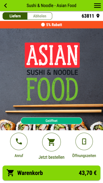 Sushi & Noodle - Asian Food Screenshot