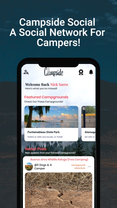 Campside Social Screenshot