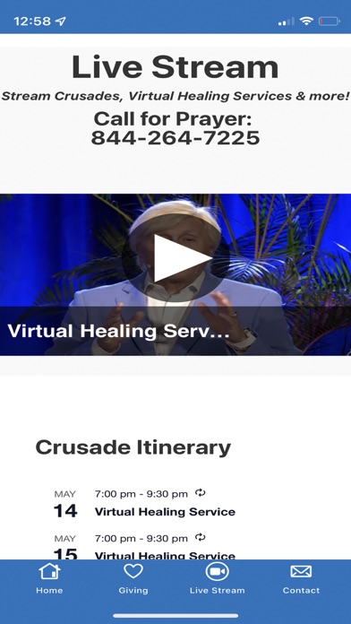 Billy Burke Ministries Screenshot