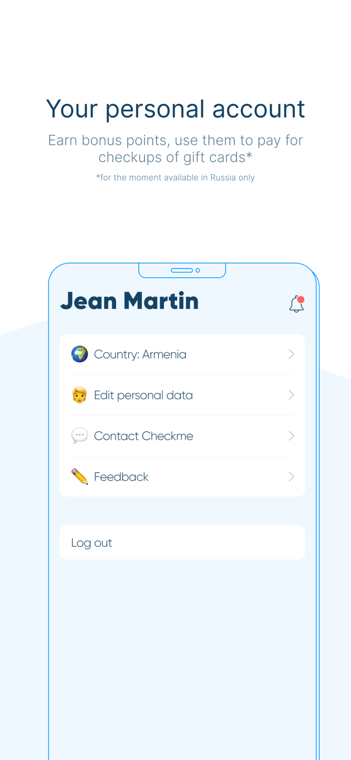 Checkme — health benefits app