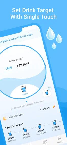 Game screenshot Daily water - Drink diet log apk