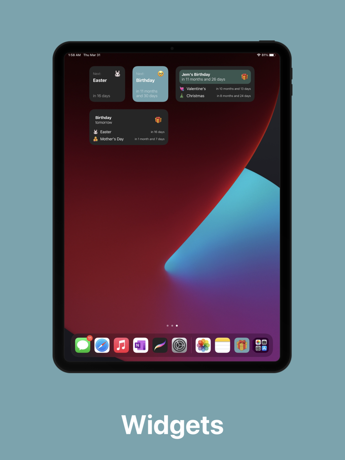 Gyfter - Occasion Reminder