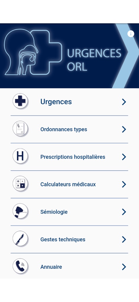 Urgences ORL - メディカルアプリ | MWM