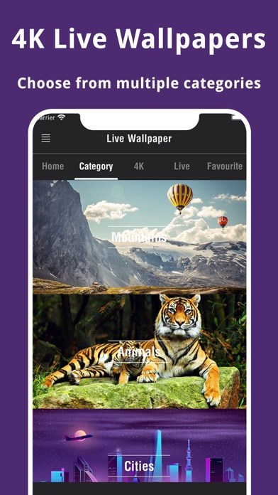 HD 4K Live Wallpapers Screenshot