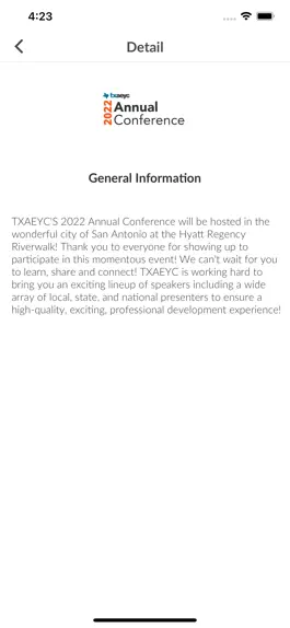 Game screenshot TXAEYC Annual Conference hack