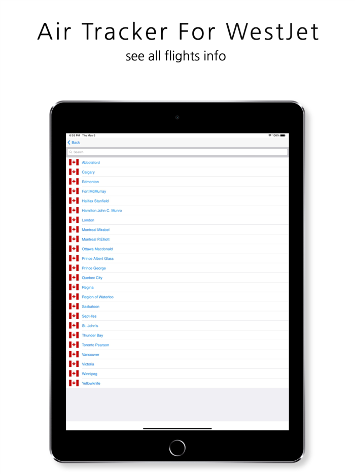 WJA  Tracker for WestJet